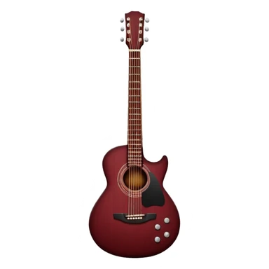 black and maroon guitar  sticker