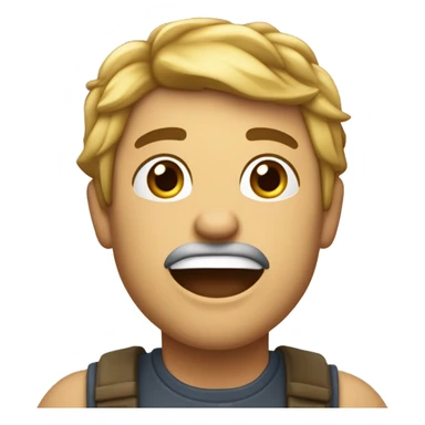 Crie um emote baseado no personagem fornecido, garantindo que ele se pareça o máximo possível com o modelo. O emote deve expressar muita felicidade sticker