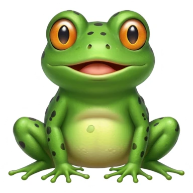 Frog farting showing wind from bum sticker