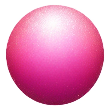 Pink ombre kickball with glitter  sticker