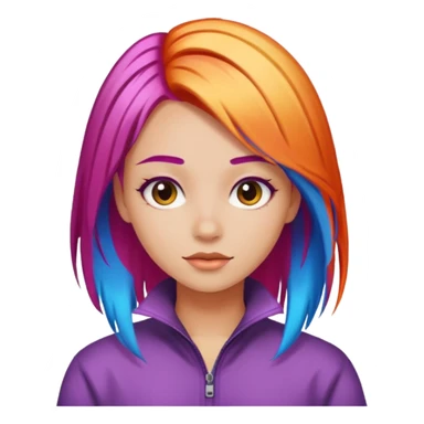 brush hair dye sticker