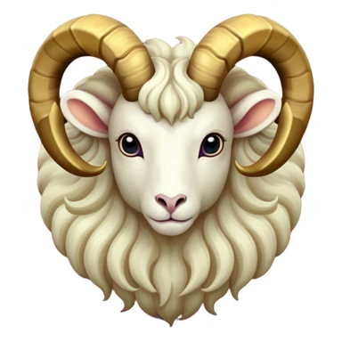 "A digital illustration of the Aries zodiac sign, a majestic ram with glowing horns, incorporating the color #00d9ff prominently in its design, celestial background, mystical and cosmic atmosphere" sticker