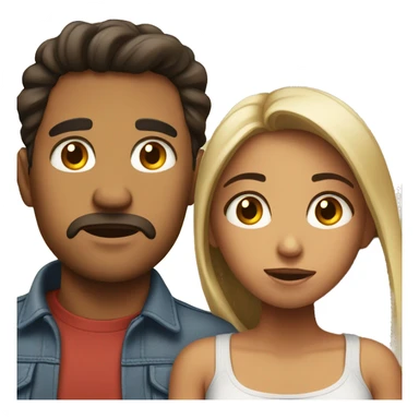hispanic couple but girl is mad sticker