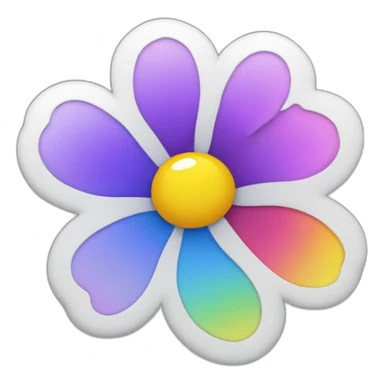 Murakami rainbiw flower sticker
