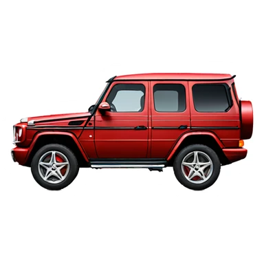 Mercedes-Gclass red  sticker