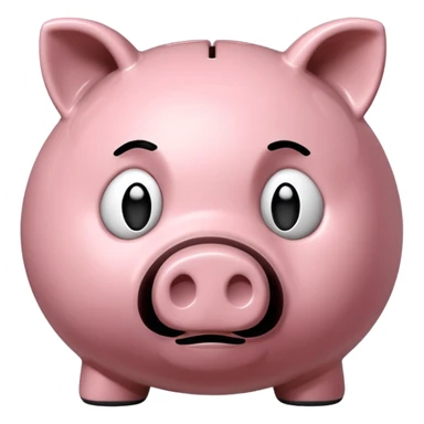 emoji of sad piggy bank] sticker
