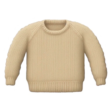 Knit sweater with nostalgia design sticker