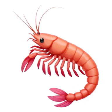 Shrimp wearing a white tank sticker