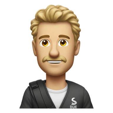 man wearing skibidi toilet rizz fanum tax tshirt sigma alpha dude on the side  sticker