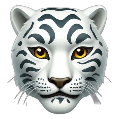 diamond tiger Japanese mask sticker