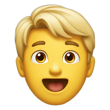 Pleasantly Astonished boy sticker