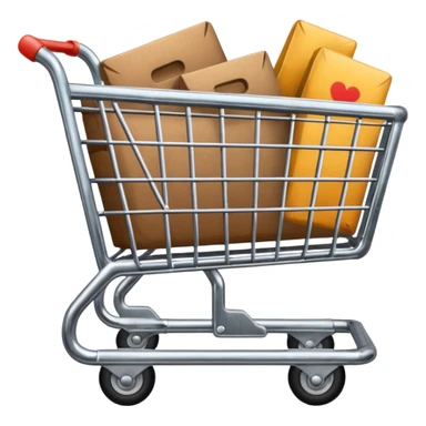 shopping cart vintage like a sticker sticker