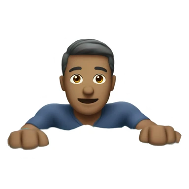 man swimming in river sticker