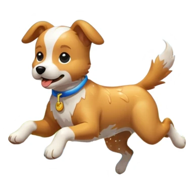 Dog jumping in pool  sticker