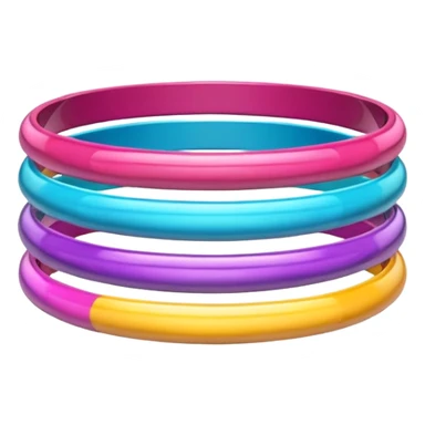 Cute colorful bangles sticker