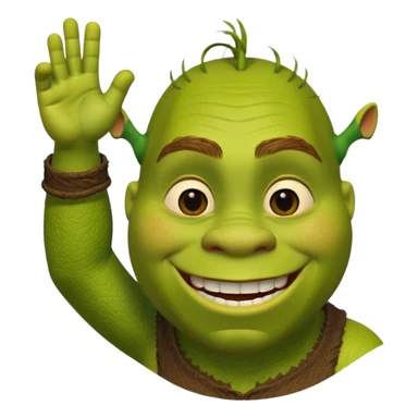 Sherk with ok sigh sticker