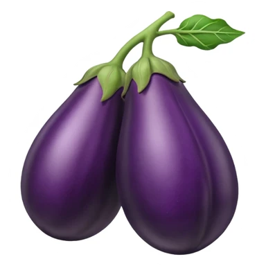 eggplant with big defined veins  sticker