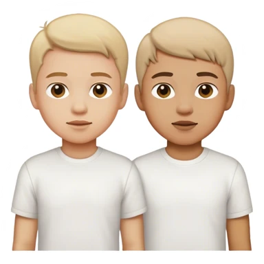 boys in white shirts sticker
