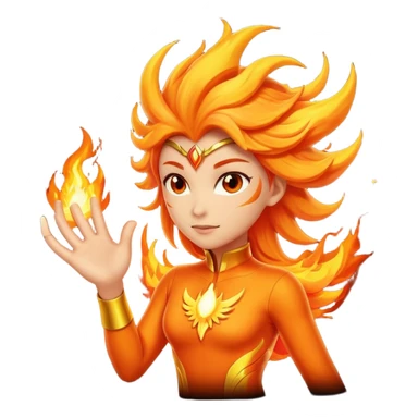 Phoenix force from marvel sticker