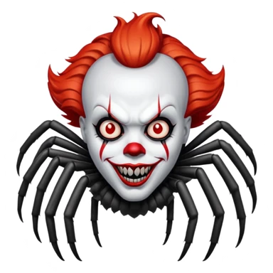 Pennywise sous sa forme originelle avec des pattes d'araignée sticker