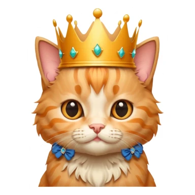 Scottish kitten with crown folded ears  sticker