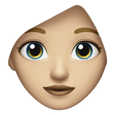 Blonde au yeux bleu sticker