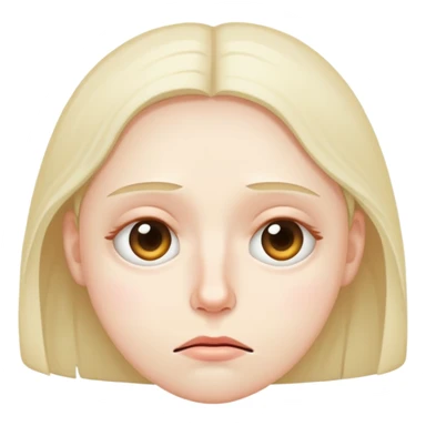 Tired face with eyebags  sticker