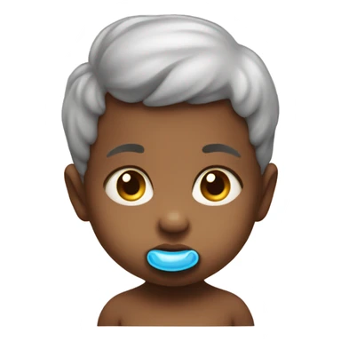 Baby with a binkey sticker