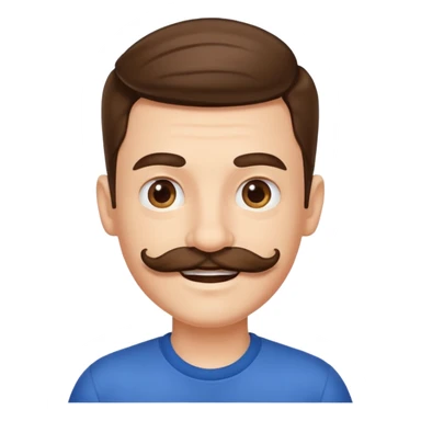 mustache Young boy,Big mustache.
negative: Dont use same face. sticker