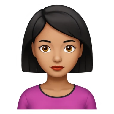 mujer colombiana con pelo corto sticker