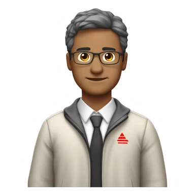 profesor de educacion fisica, chandal rojo de adidas, medio cuerpo, pelo castaño, y joven,y guapo sticker