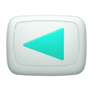 play button with aqua color sticker