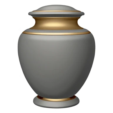 grey funeral urn
 sticker