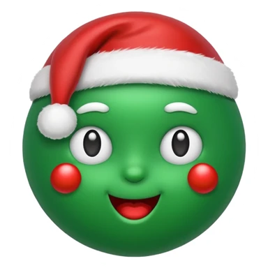 chirstmans chat emoji with exact rounded chat shape with winter seshteic sticker