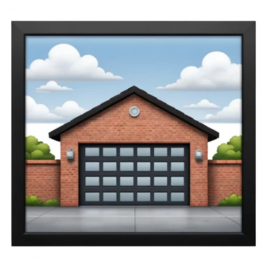 garage near the house sticker