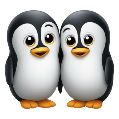 Two Pinguin love  sticker