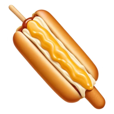 Korean corn dog with cheese stretching out sticker