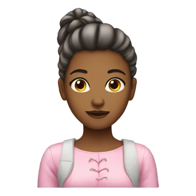 Girly girl emoji sticker
