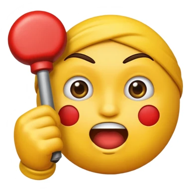 Un emoji coquin qui se mord le poing sticker