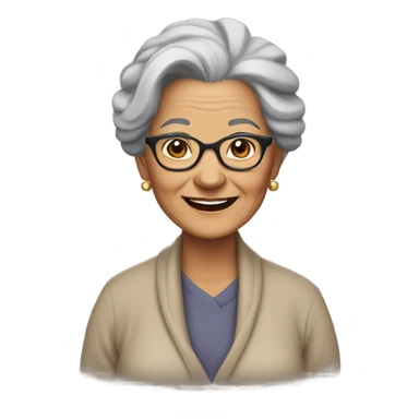Yanni as a grandma ￼ sticker