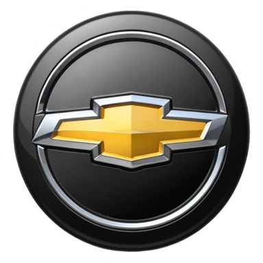 Chevrolet logo black instead of gold sticker