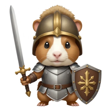 Guinea pig warrior sticker