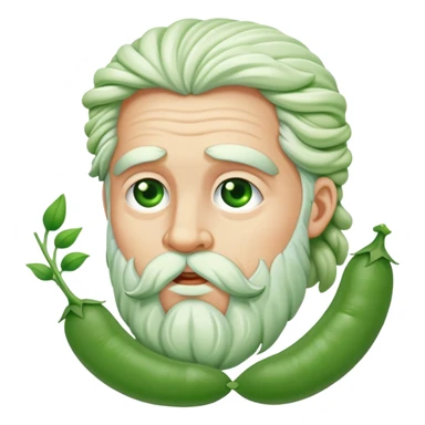 Zeus eating peas  sticker