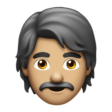 bandit with hair back sticker