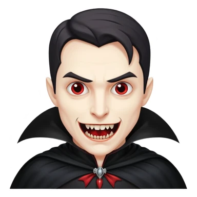 Vampire dracula – Pale figure with fangs and cape sticker
