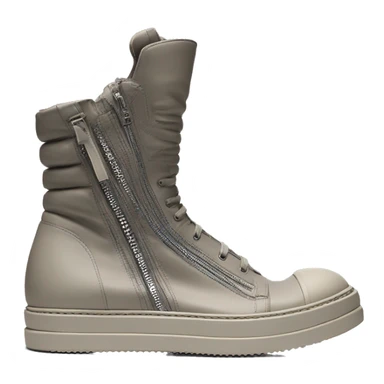 Rick owens geobasket sneaker zip hightop detailed sideprofile sticker