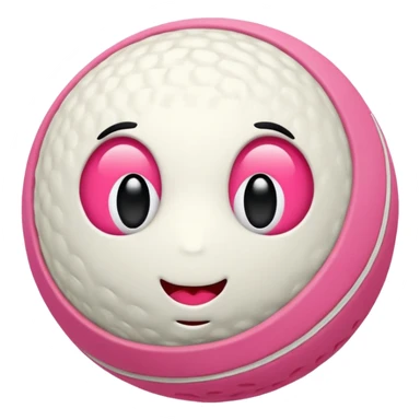 balle de tennis rose sticker
