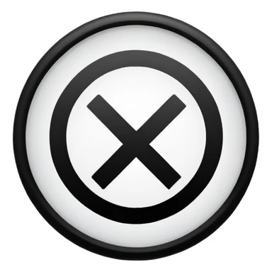 Black circle with a check mark on it sticker