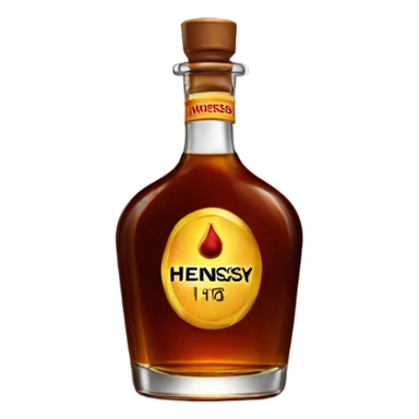 Hennessy bottle  sticker