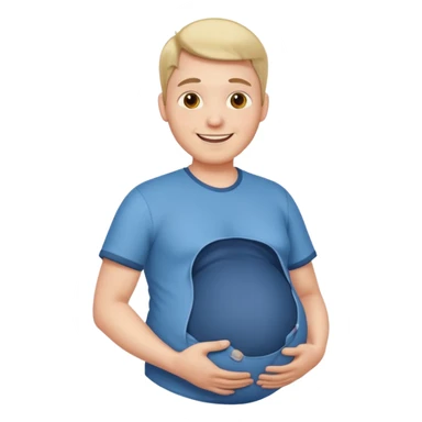 pregnant man sticker